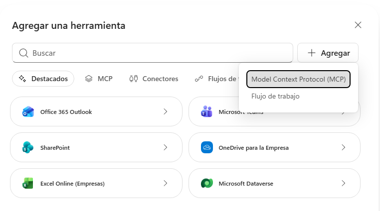 Copilot Studio: adding a Model Context Protocol tool